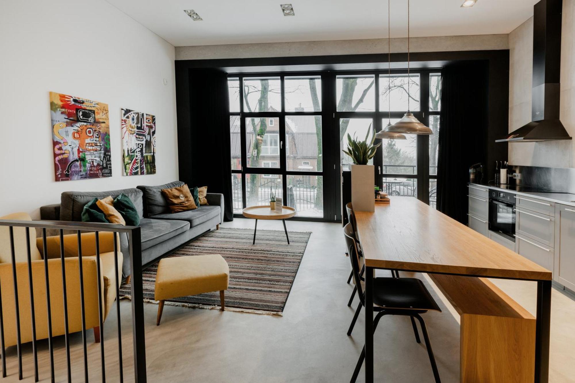 Modern And Spacious Loft Type Apartment 8 With Free Private Parking By "Owl Jazz Apartments" Каунас Екстер'єр фото